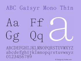 ABC Gaisyr Mono