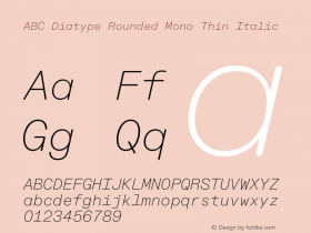 ABC Diatype Rounded Mono