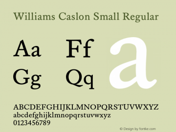 Williams Caslon Small