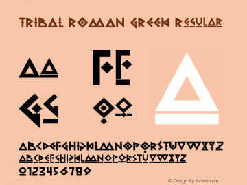 TRIBAL ROMAN GREEK