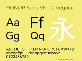 HONOR Sans VF TC