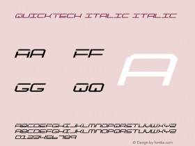 QuickTech Italic