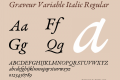 Graveur Variable Italic