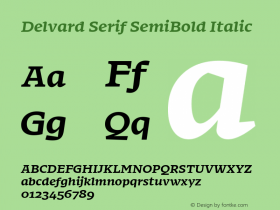 Delvard Serif