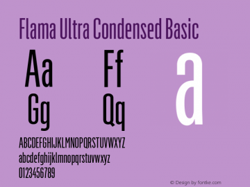 Flama Ultra Condensed