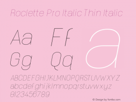 Roclette Pro Italic