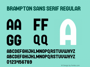 Brampton Sans Serif