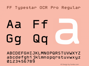 FF Typestar OCR Pro