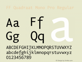 FF Quadraat Mono Pro