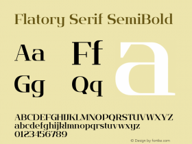 Flatory Serif