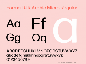 Forma DJR Arabic Micro