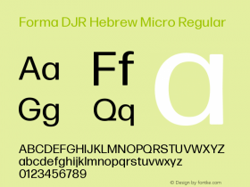 Forma DJR Hebrew Micro