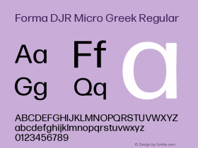 Forma DJR Micro Greek