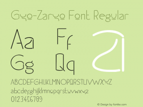 Gyo-Zaryo Font