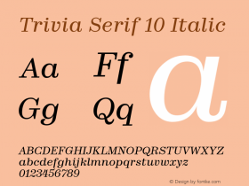 Trivia Serif 10
