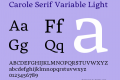 Carole Serif Variable