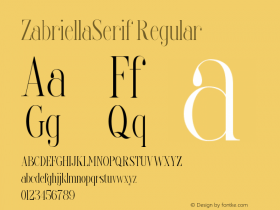 ZabriellaSerif