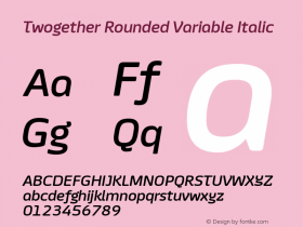 Twogether Rounded Variable