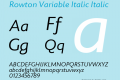 Rowton Variable Italic