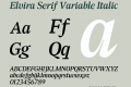 Elvira Serif Variable