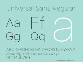 Universal Sans