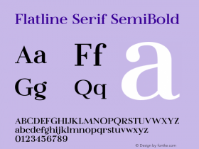 Flatline Serif