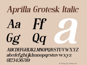 Aprilla Grotesk