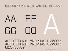 Hudson NY Pro Serif Variable