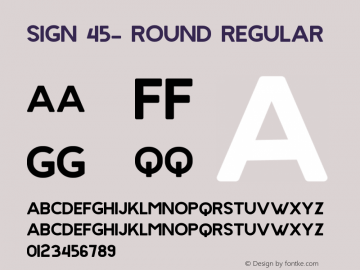 Sign 45- Round