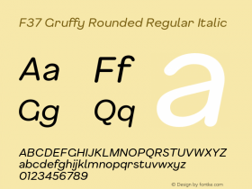 F37 Gruffy Rounded