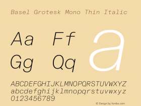 Basel Grotesk Mono