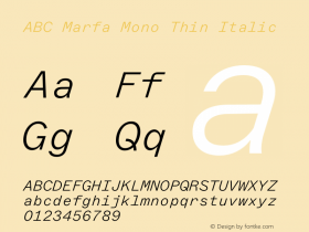 ABC Marfa Mono