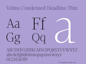 Velino Condensed Headline