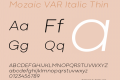 Mozaic VAR Italic