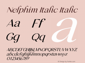 Nelphim Italic