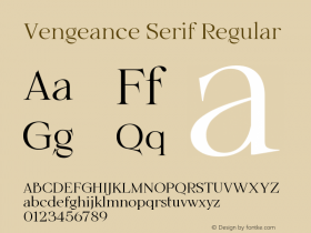 Vengeance Serif