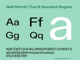 NaN Metrify Thai B Standard