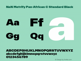 NaN Metrify Pan-African C Standard