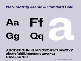 NaN Metrify Arabic A Standard