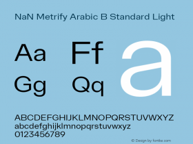NaN Metrify Arabic B Standard