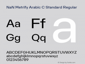 NaN Metrify Arabic C Standard