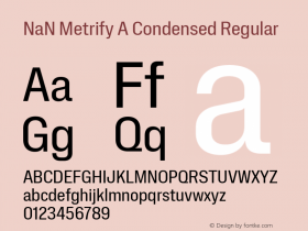 NaN Metrify A Condensed