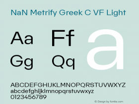 NaN Metrify Greek C VF