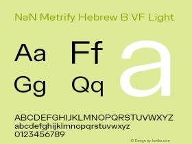 NaN Metrify Hebrew B VF