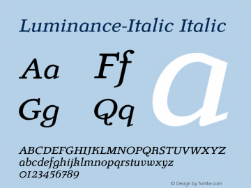 Luminance-Italic