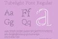 Tubelight Font