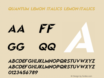 Quantum Lemon Italics