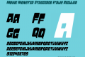 Movie Monster Staggered Italic