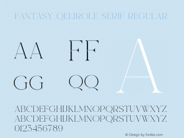 Fantasy Qelirole Serif