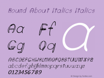 Round About Italics